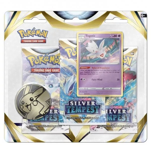 Pokémon TCG : Sword and Shield – Silver Tempest 3 Pack Blister - Togetic