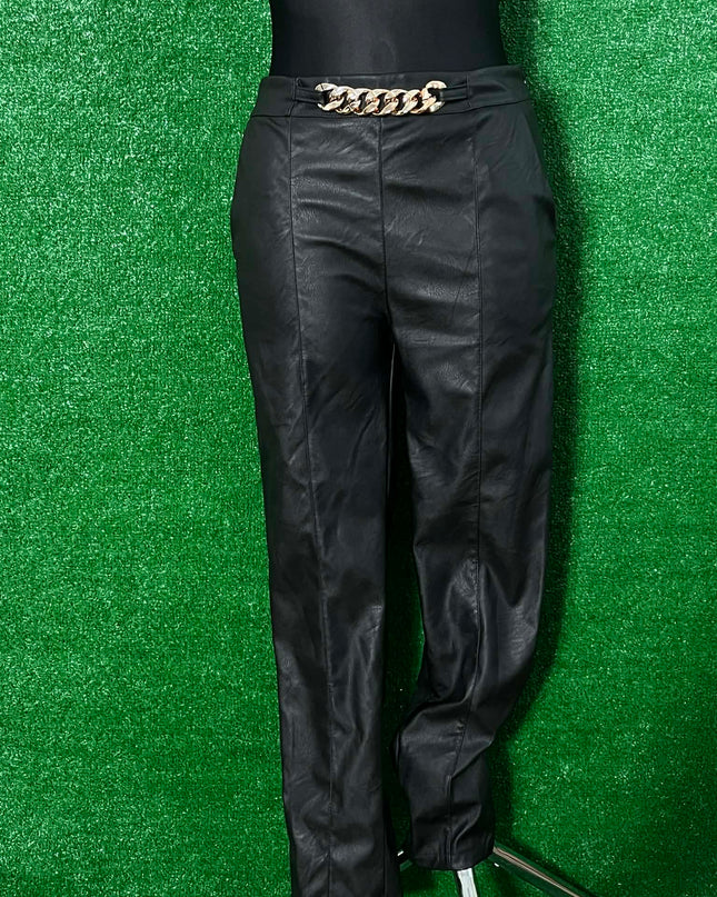 Dámske kožené nohavice New Collection (S,L)