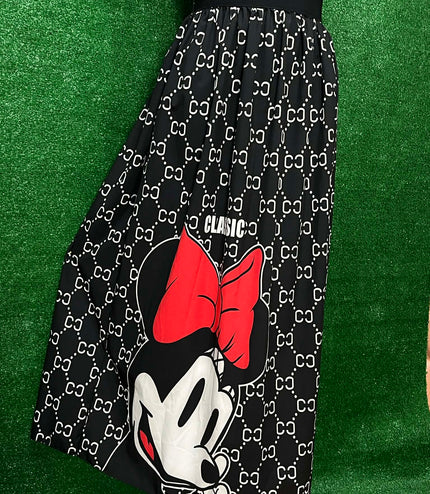 Dámska sukňa s motívom Mickey Mouse (M)