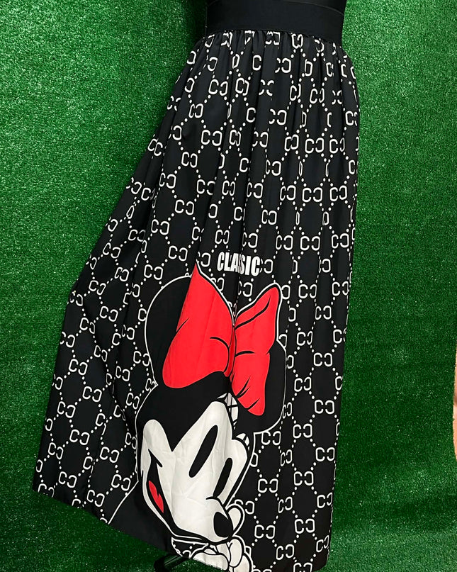 Dámska sukňa s motívom Mickey Mouse (M)