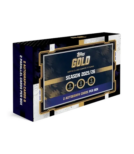 Topps Chrome UEFA Club Competitions 2025/2026 Gold box