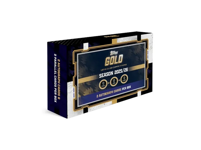 Topps Chrome UEFA Club Competitions 2025/2026 Gold box