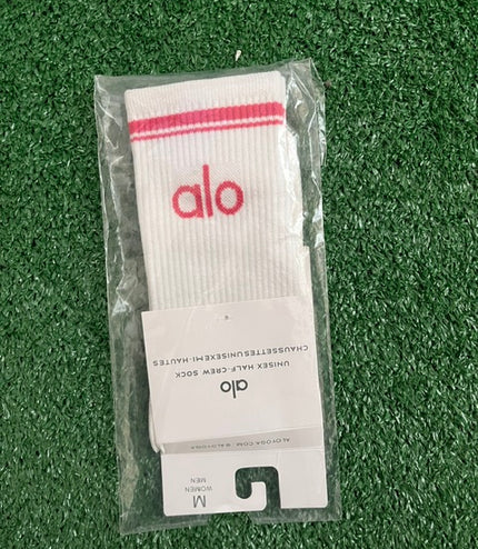 ALO Yoga ponožky bielo červené (39-42)